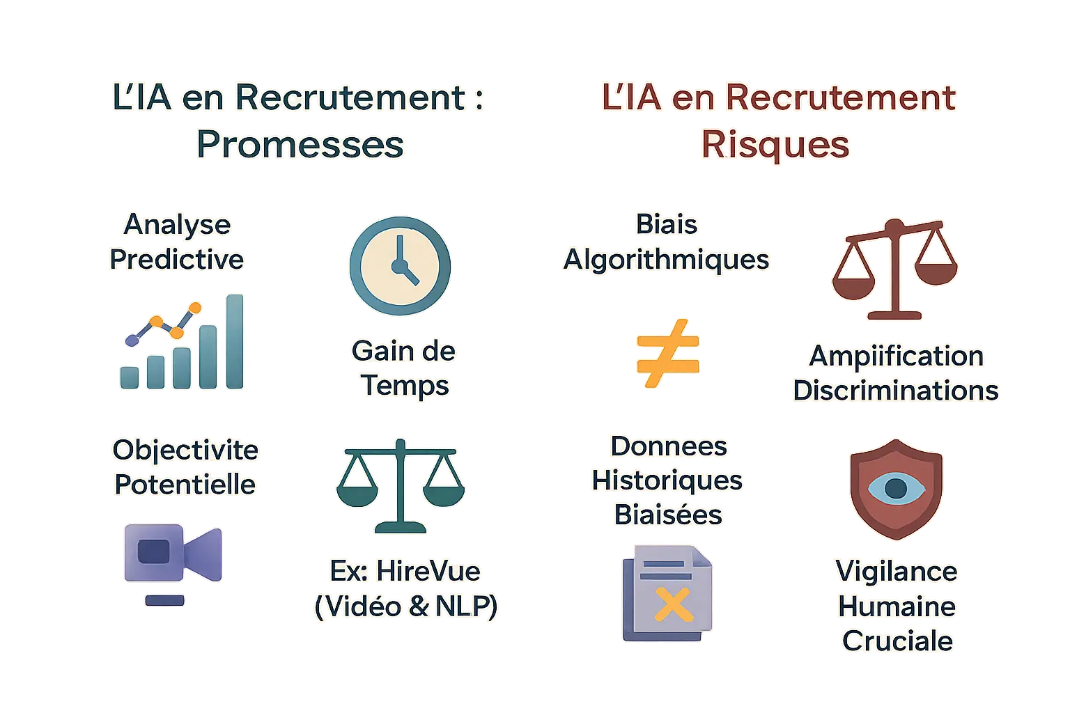 IA en recrutement : promesses et risques