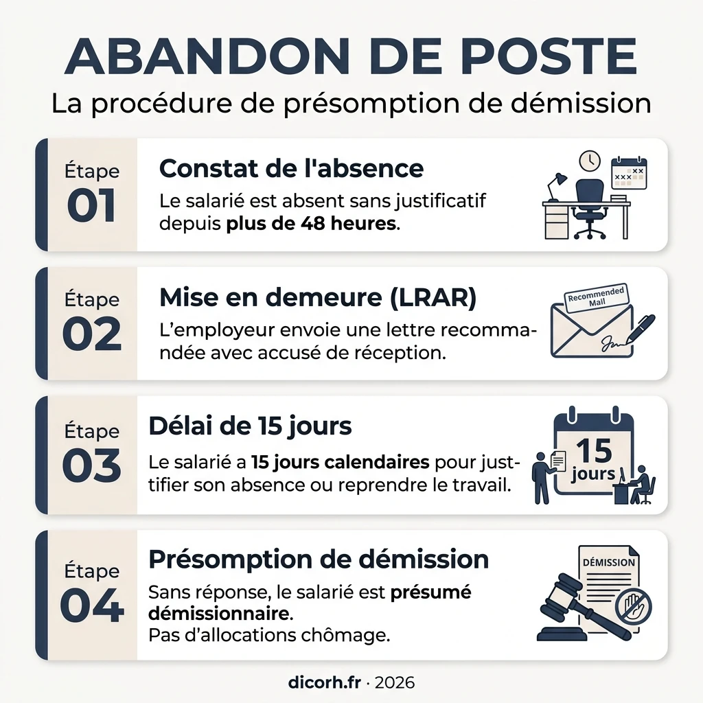 infographie abandon de poste infographie abandon de poste