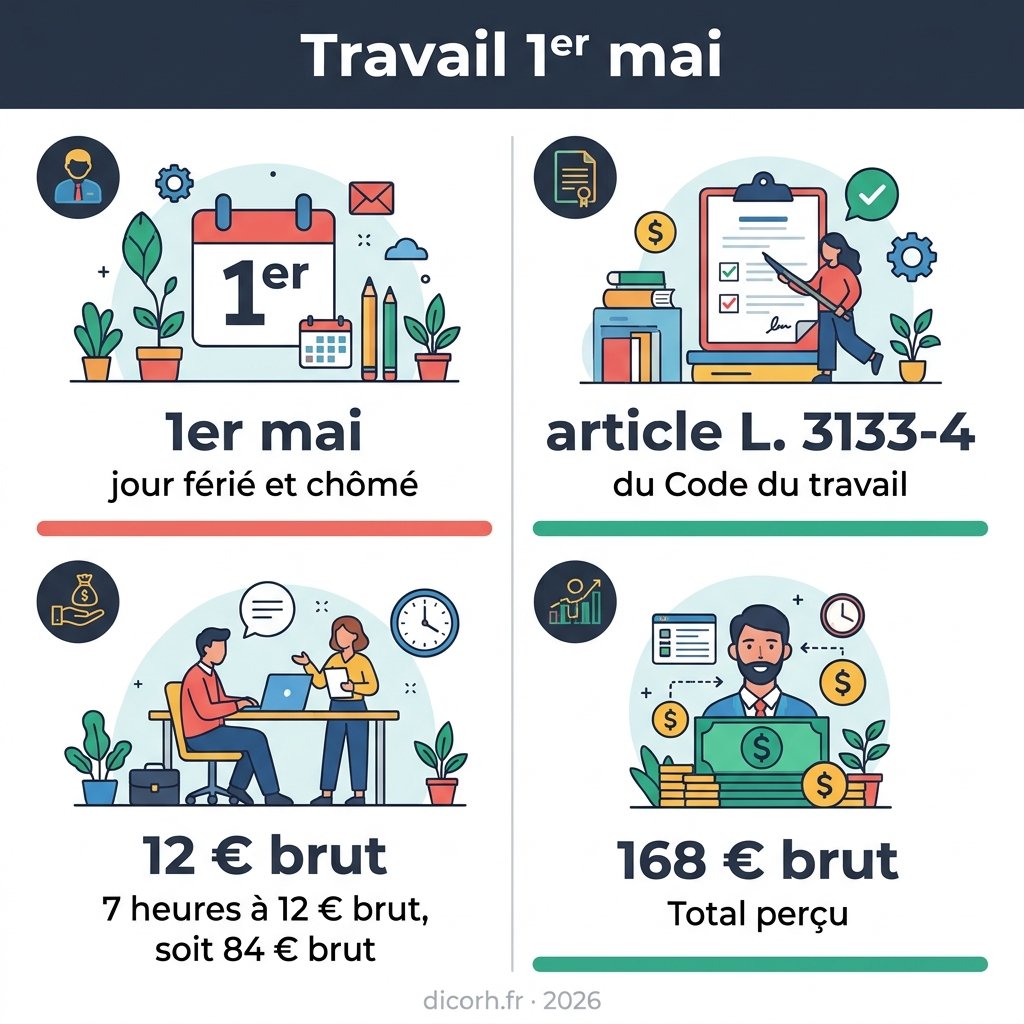 Infographie — travail 1er mai